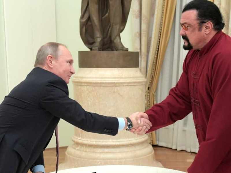 Steven Seagal Vladimir Poutine