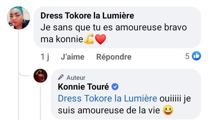  Konnie Touré amoureuse