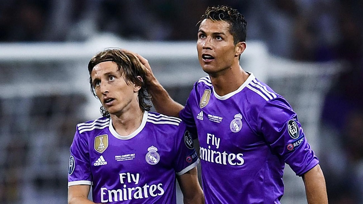 Luka Modric sur Cristiano Cristiano Ronaldo Luka Modric