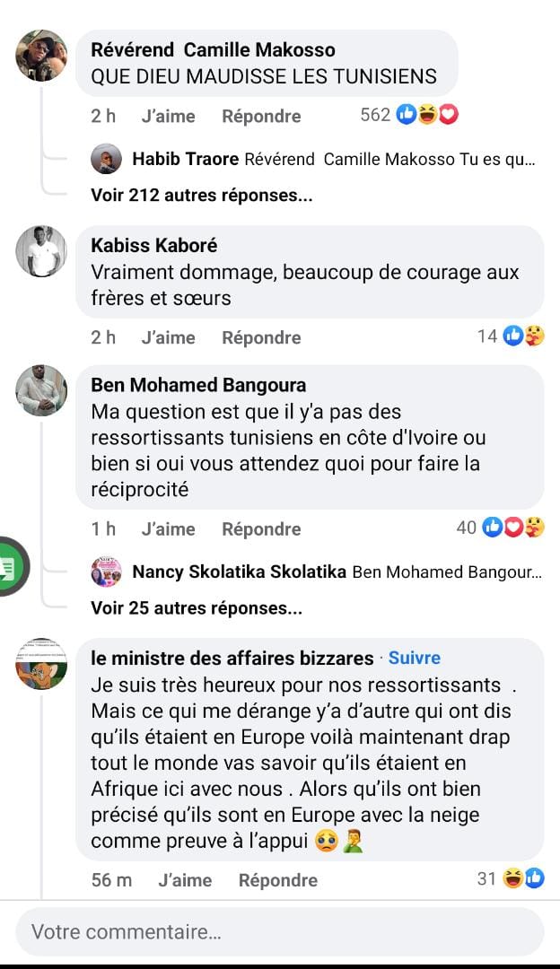 Général Makosso Tunisiens
