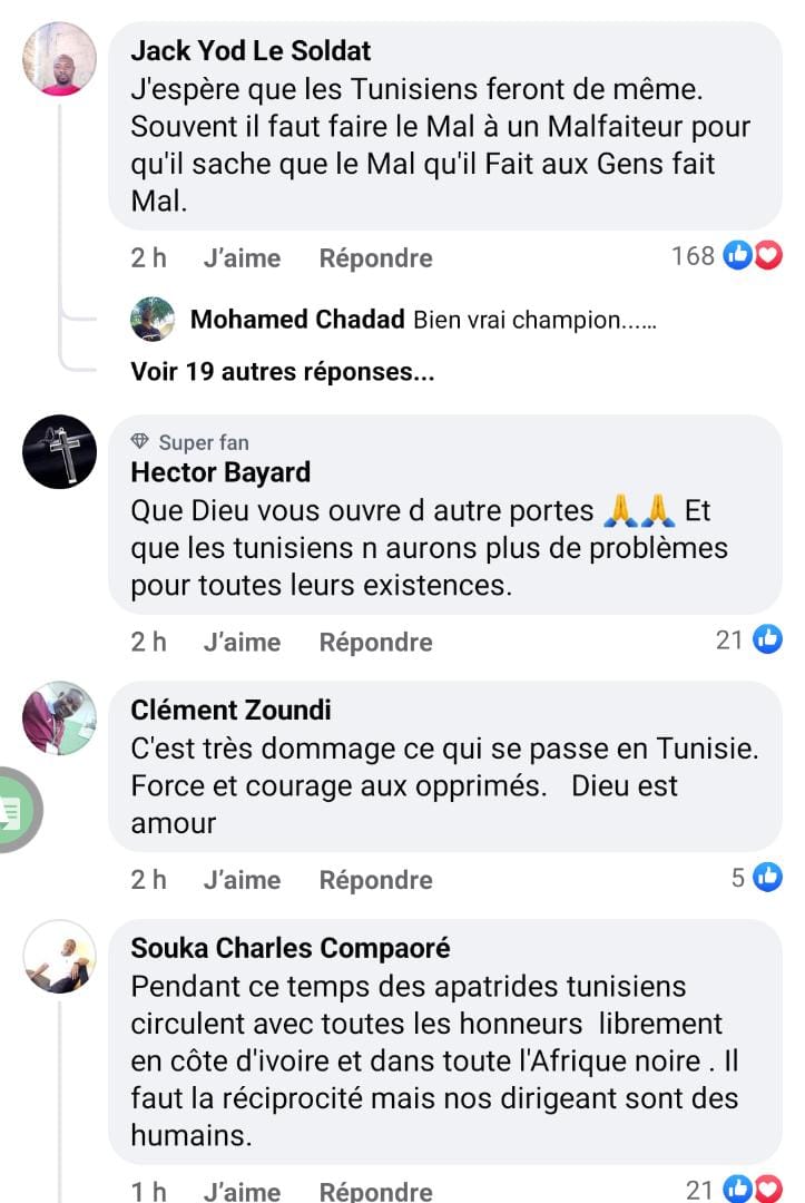 Général Makosso Tunisiens