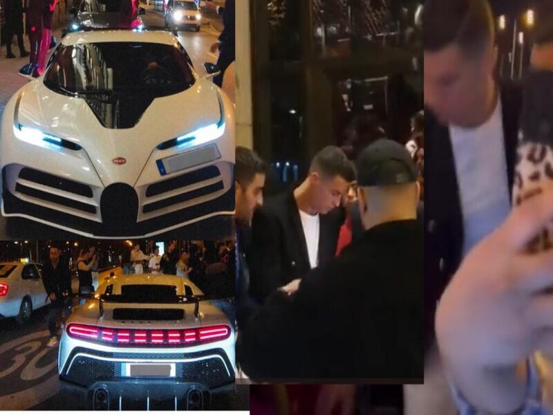 Cristiano Ronaldo crée un tollé avec sa Bugatti Centodieci (vidéo)