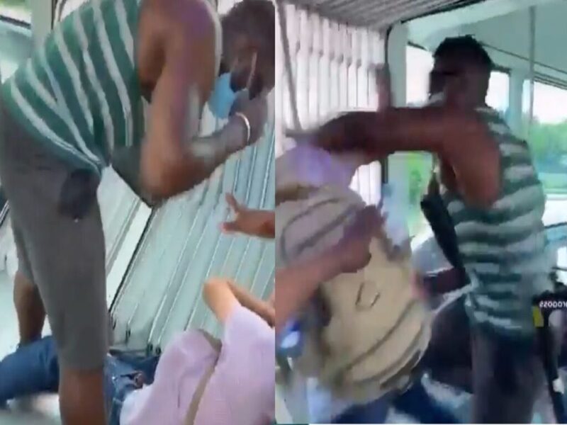 Victime de racisme, un homme noir tabasse sauvagement un blanc dans un métro (vidéo) Une vidéo faisant état d’une violence extrême à surgir sur les réseaux sociaux. D’après les informations qui circulent à propos de cette vidéo, l’homme serait victime de racisme et à désirer se faire justice. Dans la vidéo qui circule, on voit un homme noir qui tabasse un blanc dans un métro avant de le trainer par terre. Plusieurs passagers du métro ont essayé de prendre la défense de l’homme, mais l’autre très énervé ne voulait rien attendre. La vidéo ne montre pas clairement le début de l’altercation et n’affiche pas le forfait de l’homme battu. Dans les commentaires, plusieurs internautes ont félicité l’homme noir pour son acte.