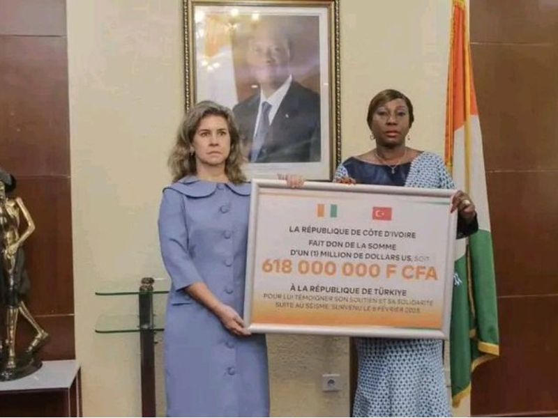 Côte d'Ivoire 618 millions Turquie