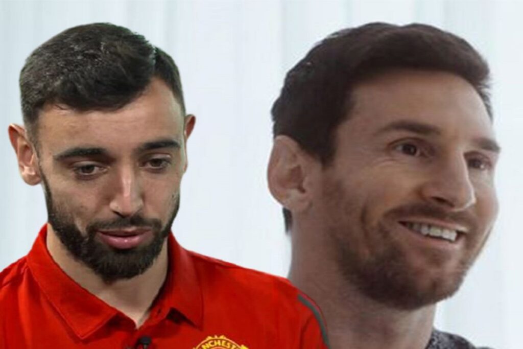 Messi et Bruno Fernandes