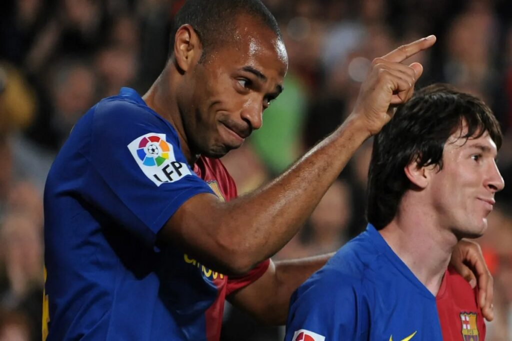 Thierry Henry et Messi