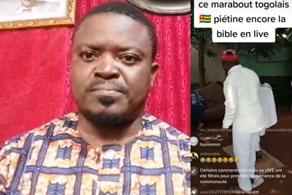 Togbui Zewouto piétine bible