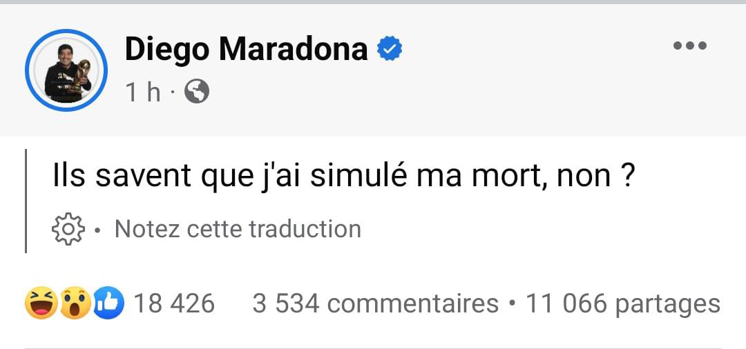 Maradona Facebook