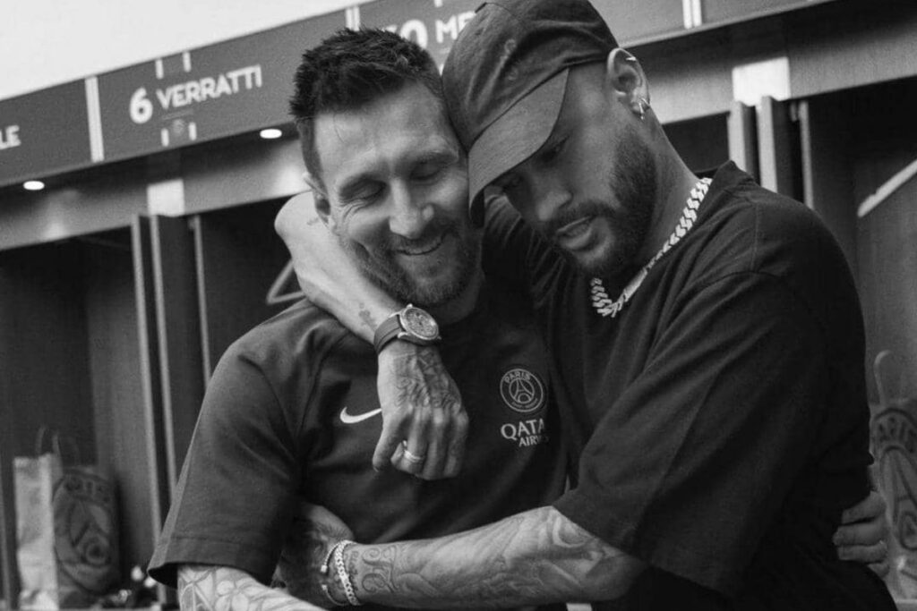 Neymar message adieu Messi