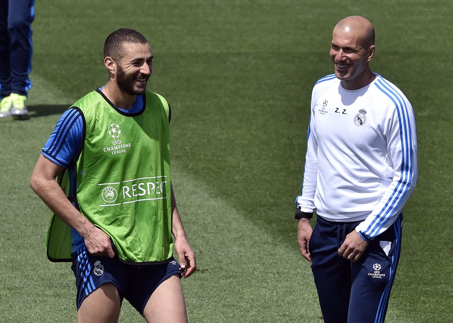 Zidane et Karim Benzema