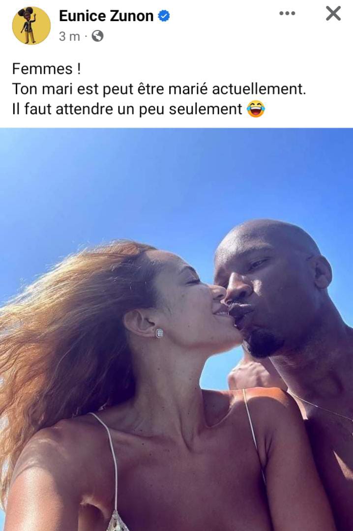 Didier Drogba et sa chérie Gabrielle Lemaire 