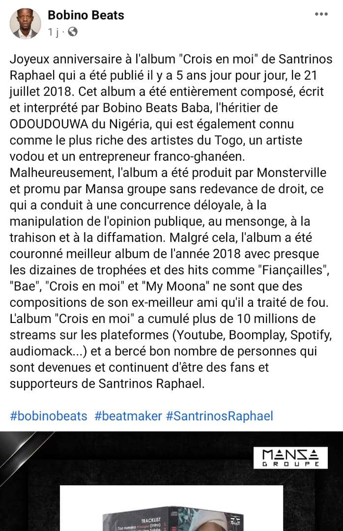 Santrinos Raphaël Album