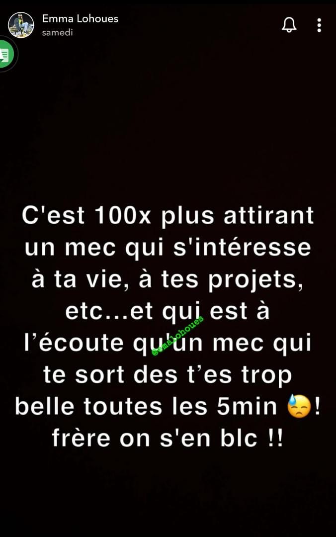 Emma Lohoues Homme