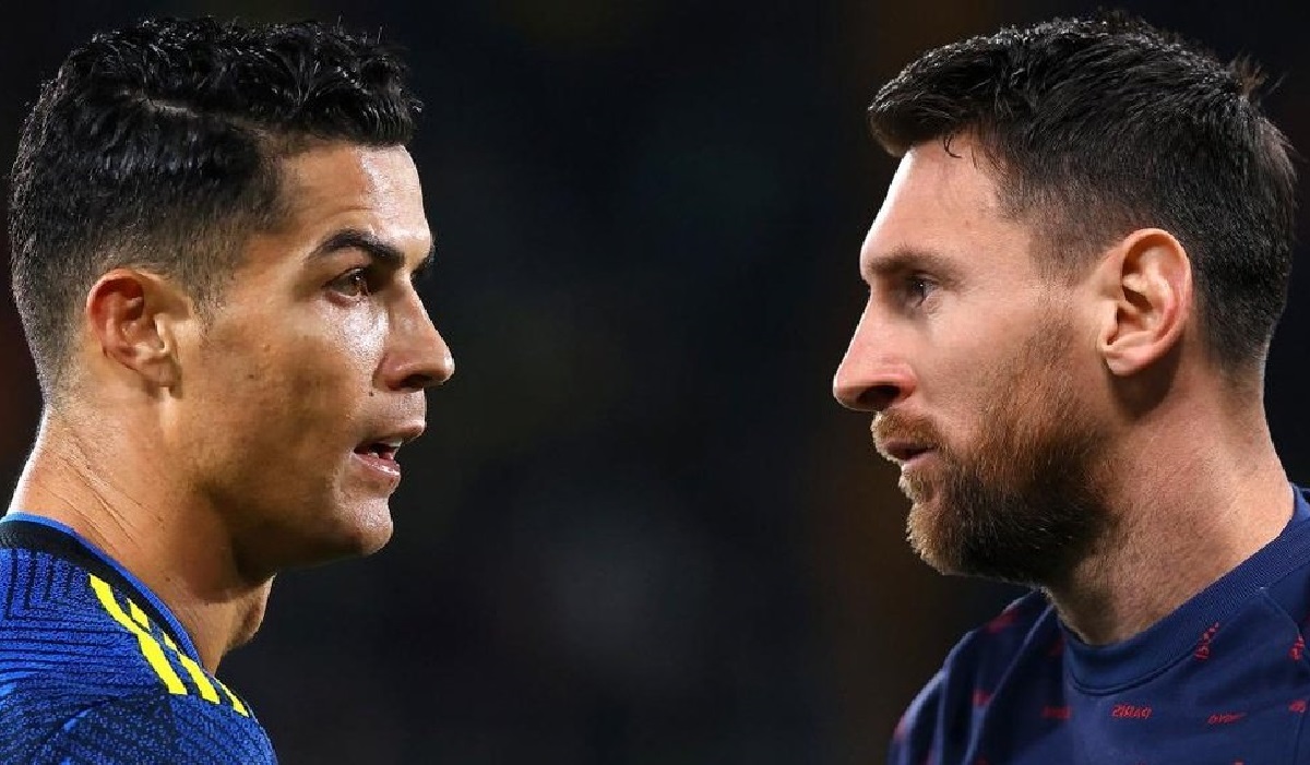 Cristiano Ronaldo: Once again, the Portuguese makes a huge tackle on Lionel Messi