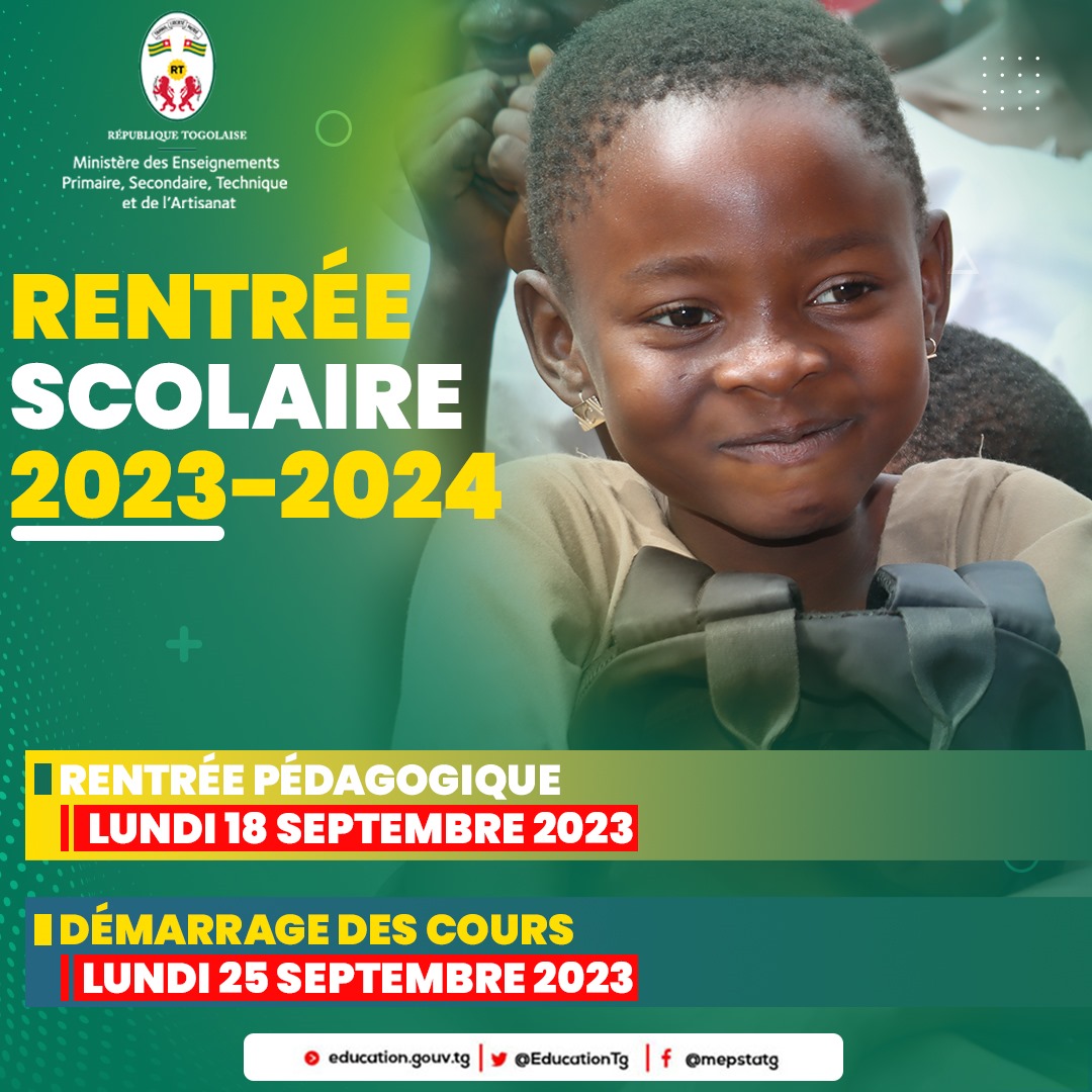 rentrée scolaire Togo 