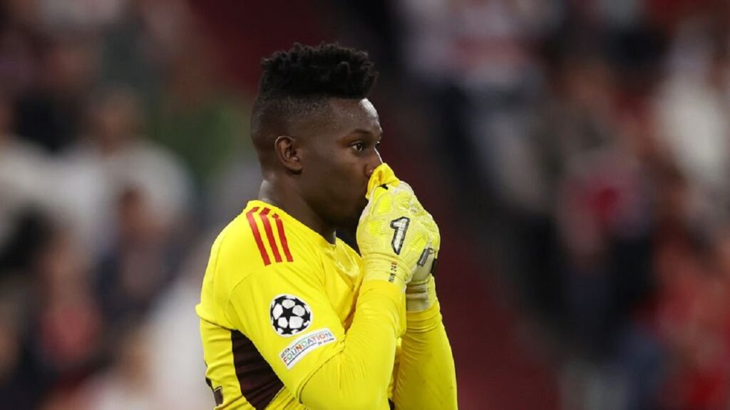 André Onana mauvaise nouvelle