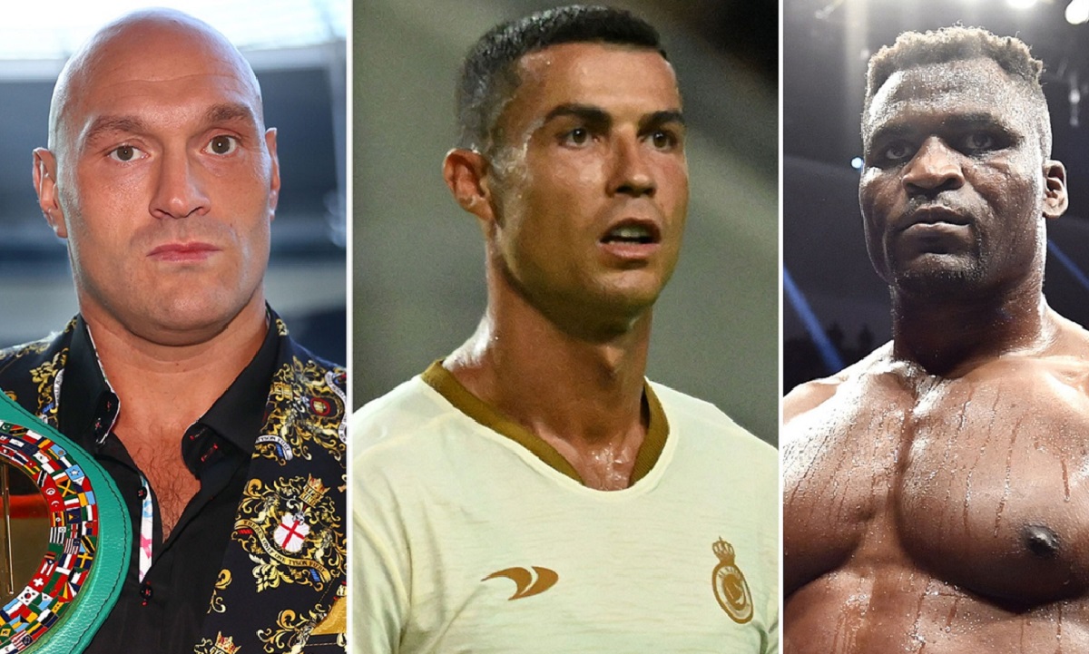 Francis Ngannou Tyson Fury Cristiano Ronaldo