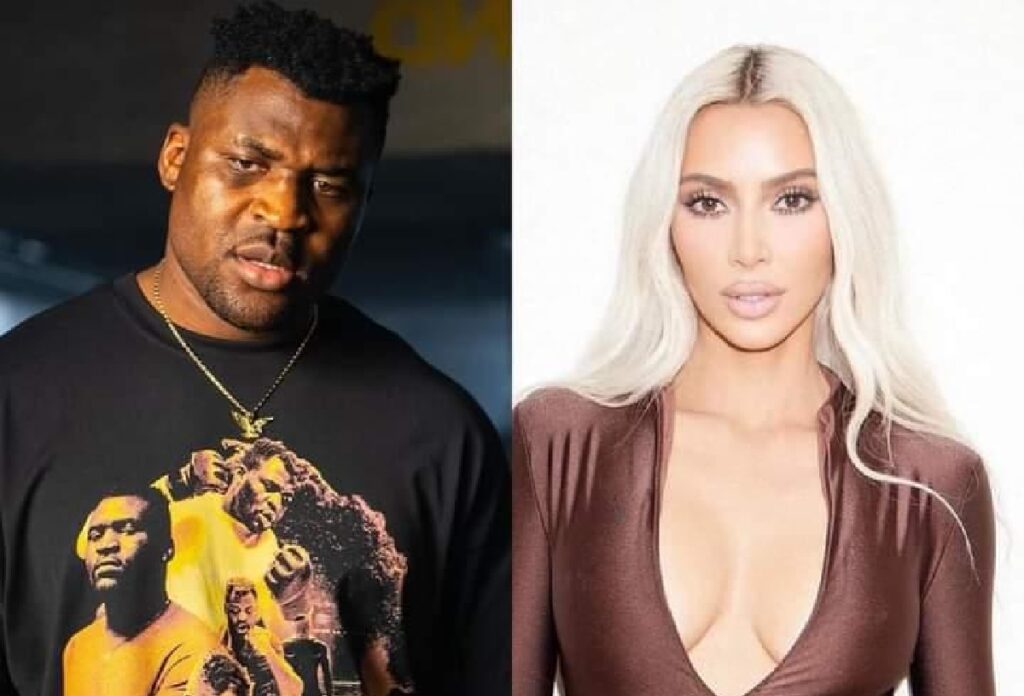 Francis Ngannou Kim Kardashian