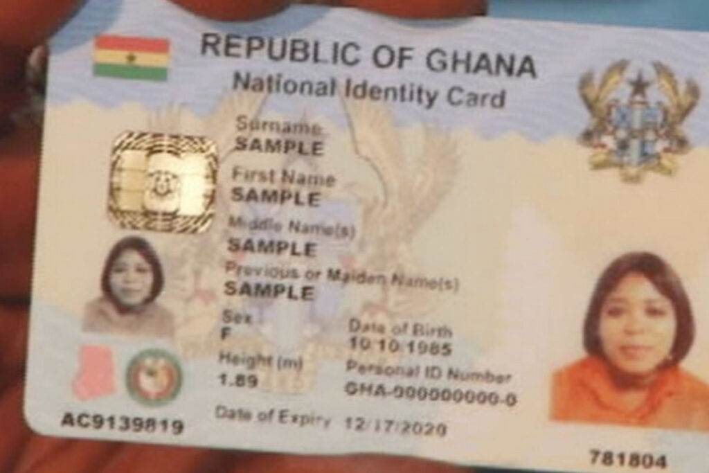 Ghana carte d'identité