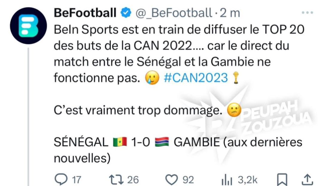 Sénégal - Gambie CAN 2023