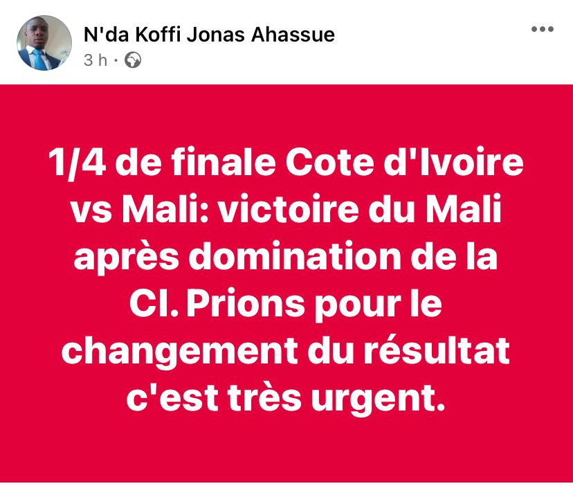 Côte d'Ivoire Mali CAN 2023 Prophète