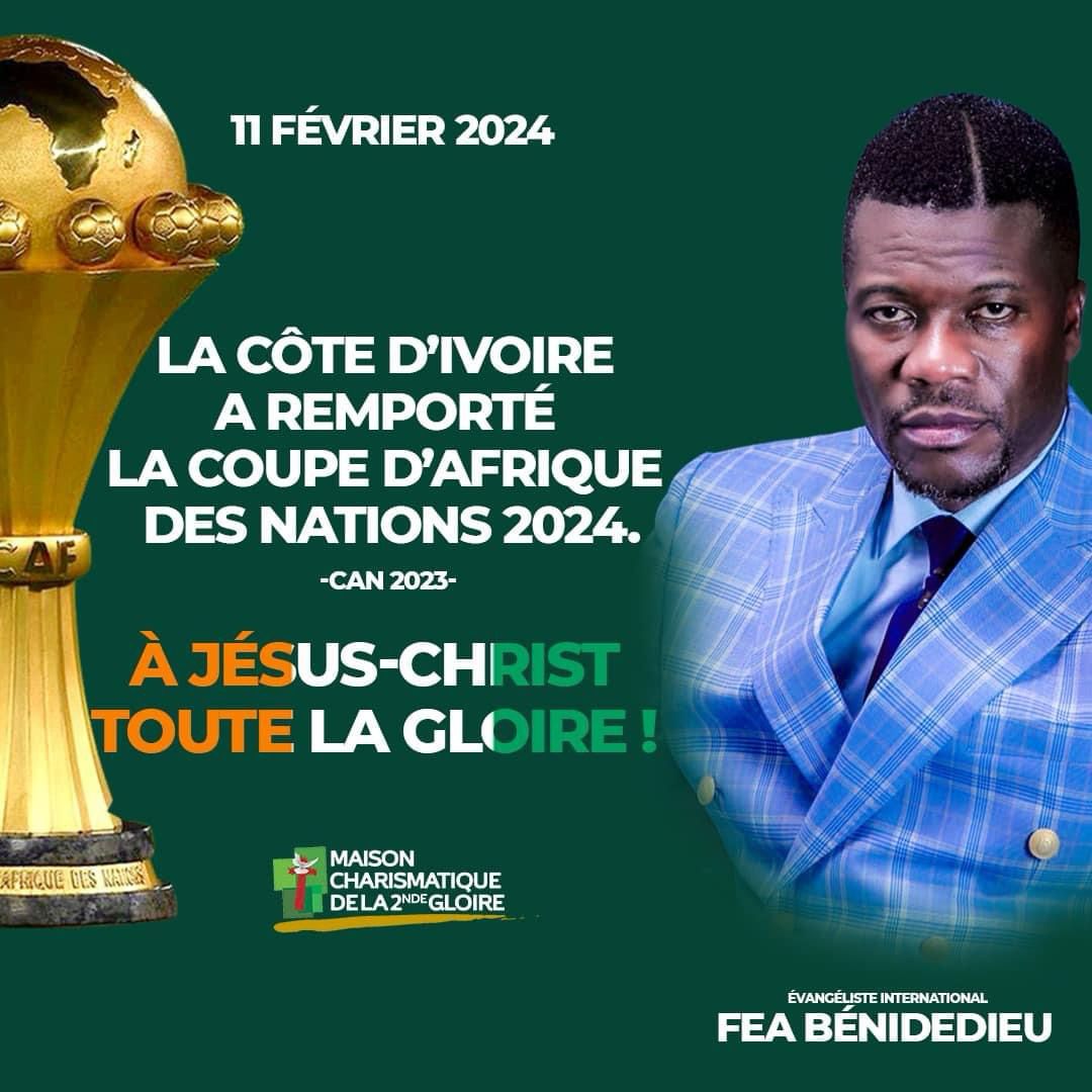 Côte d'Ivoire CAN 2023 Ivoiriens Pasteur