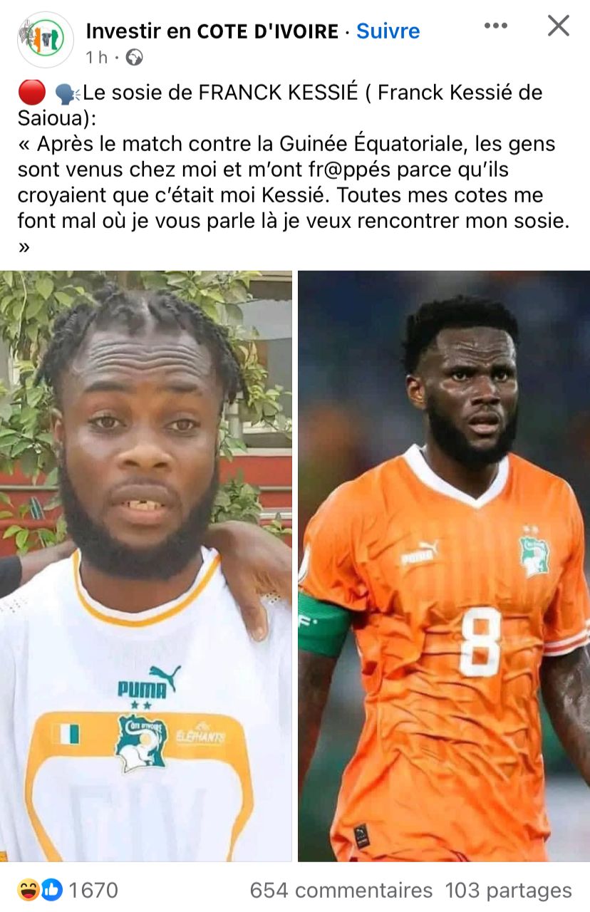 Franck Kessié Sosie CAN 2023