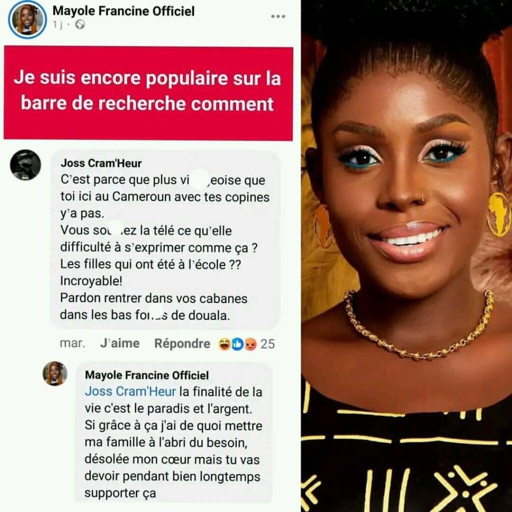 L'influenceuse Mayole Francine au cœur d'une nouvelle polémique elle