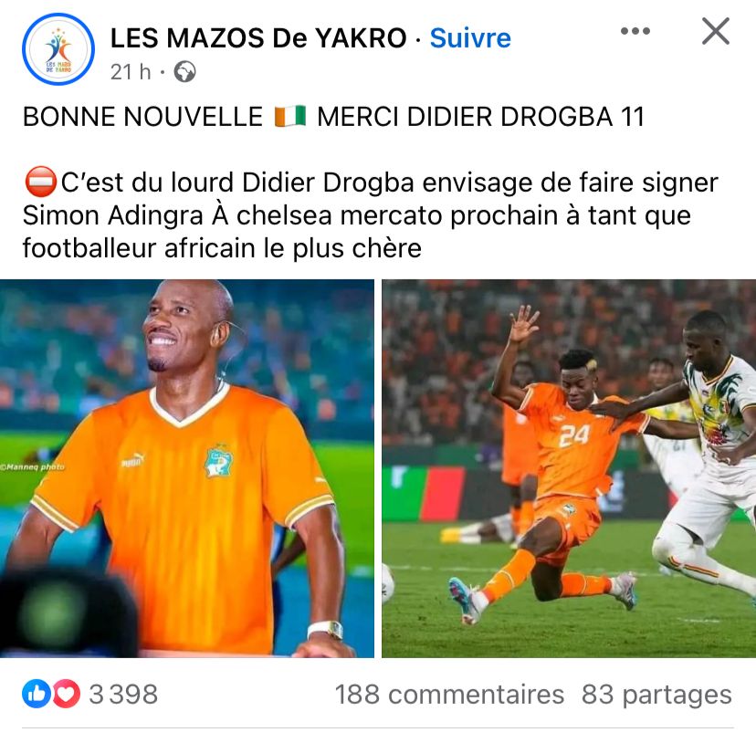 Didier Drogba Simon Adingra