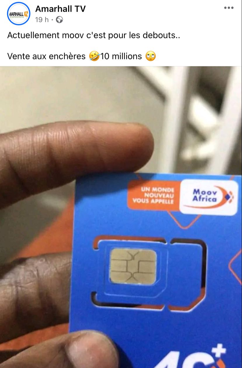 SIM 10 Millions Côte d'Ivoire