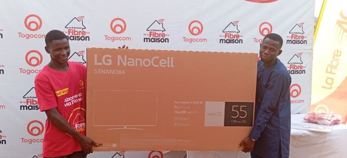 Jeu réabonnement fibre de Togocom des lauréats comblés de cadeaux