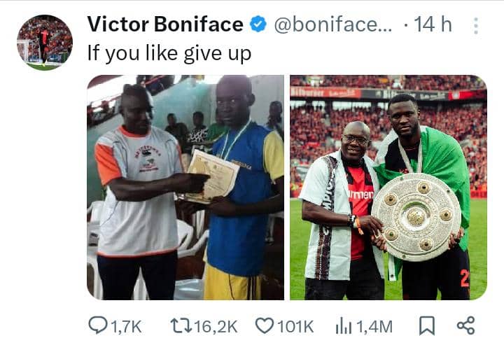 Victor Boniface Si vous voulez, abandonnez 