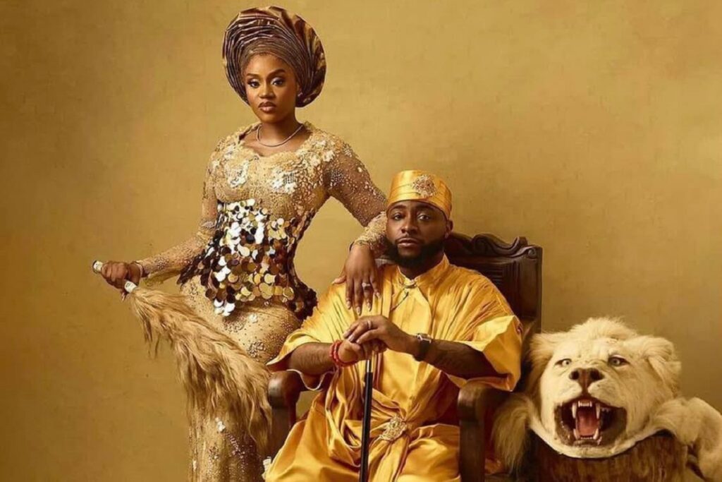Arrivée spectaculaire de Davido à son mariage des hommes armés prêts à...
