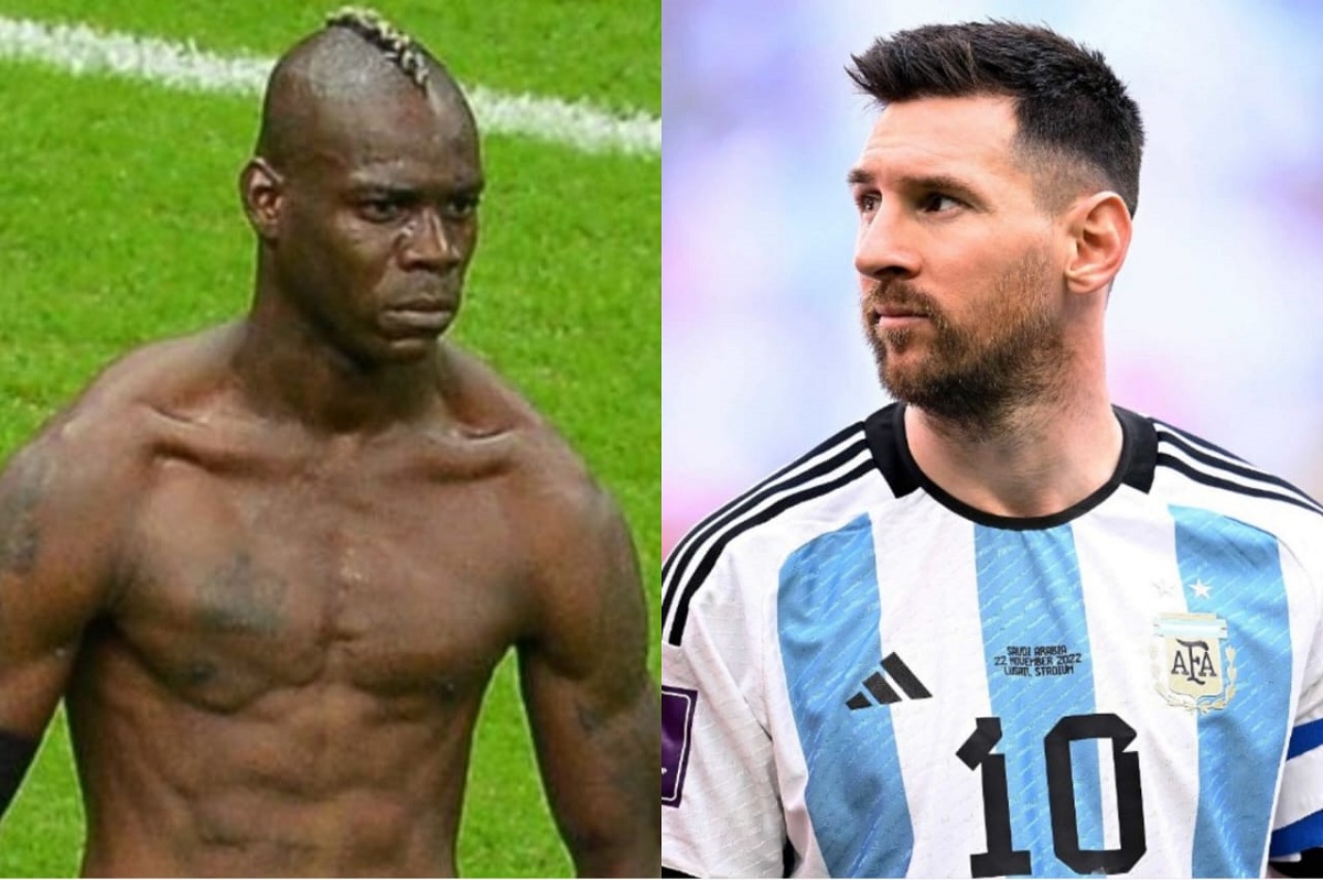 Mario Balotelli Lionel Messi