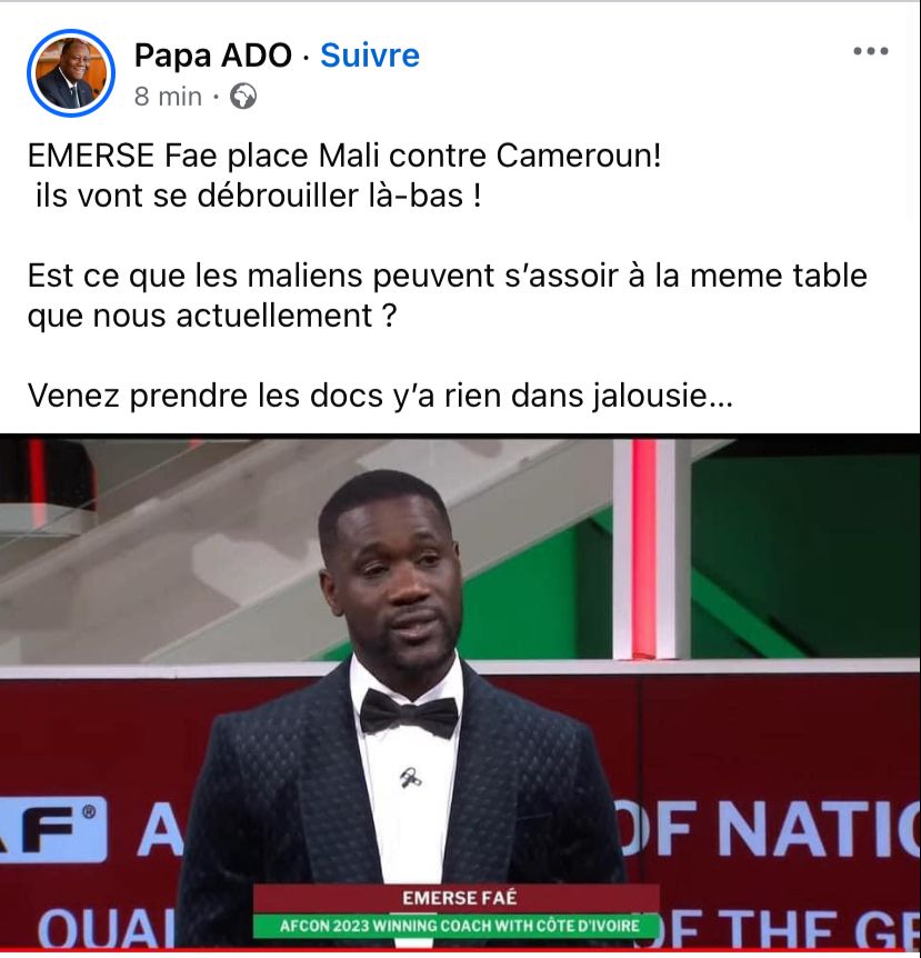 CAN 2025 Tirage Emerse Faé