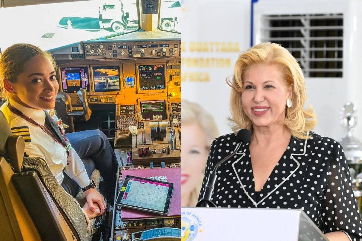 Côte d'Ivoire pour être la première Ivoirienne aux commandes d'un Boeing, elle reçoit de Dominique Ouattara un...