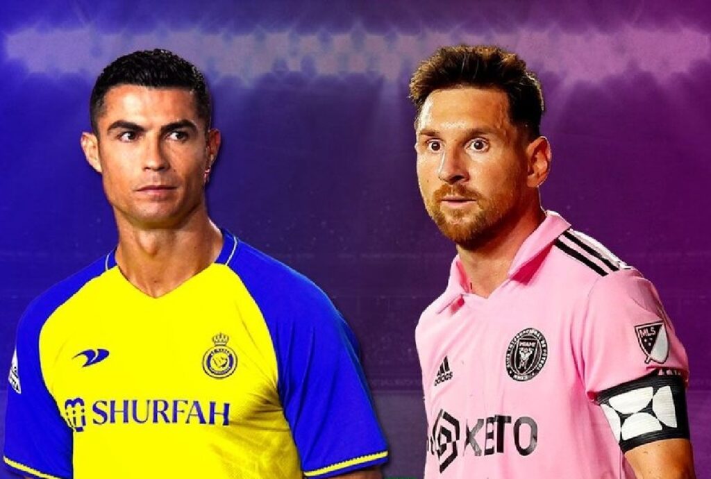 Cristiano Ronaldo et Lionel Messi Footballeurs