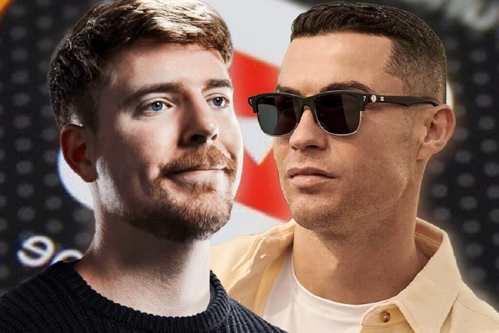 Cristiano Ronaldo MrBeast Messi