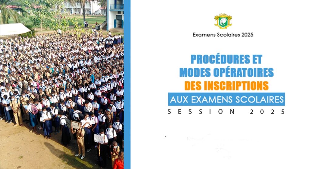 Côte d'Ivoire BAC,BEPC,CEPE le gouvernement lance les inscriptions aux examens scolaires 2025