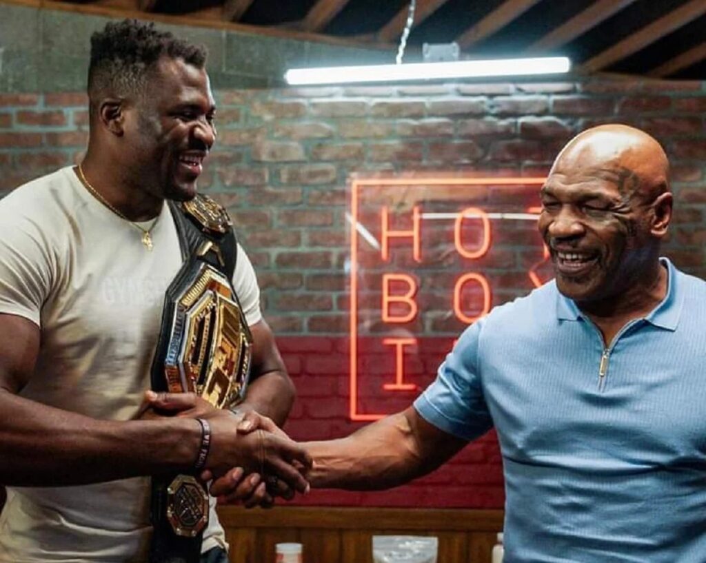 Francis Ngannou Mike Tyson Jake Paul