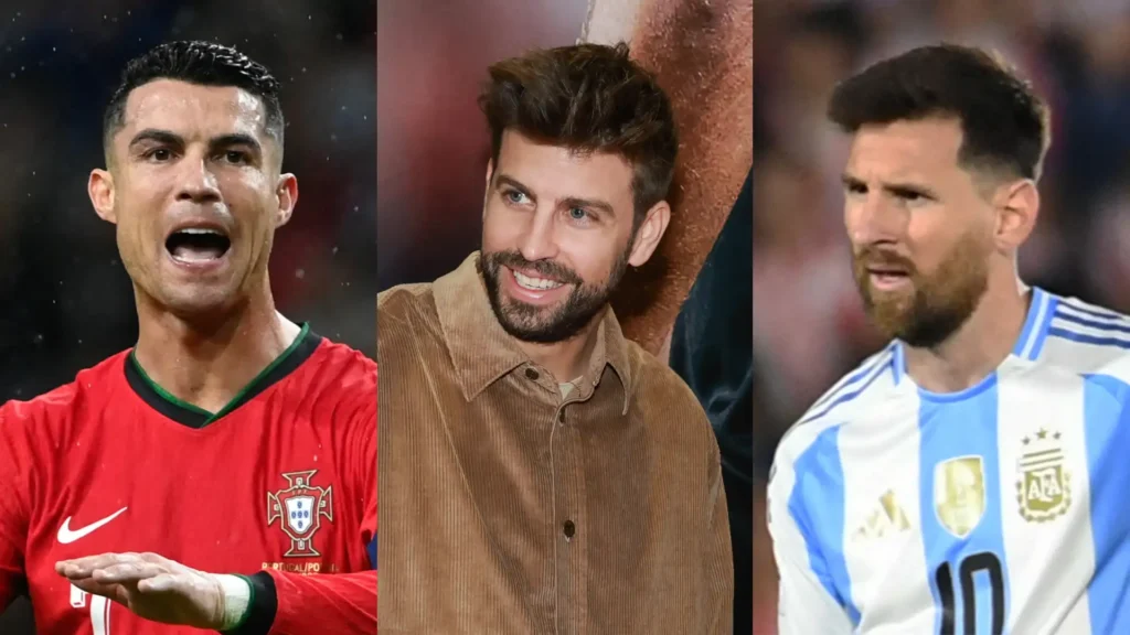 Lionel Messi Gerard Piqué Cristiano Ronaldo