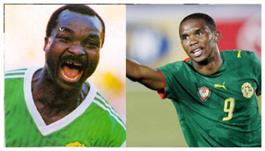 Samuel Eto'o Roger Milla CAN Buteurs Camerounais