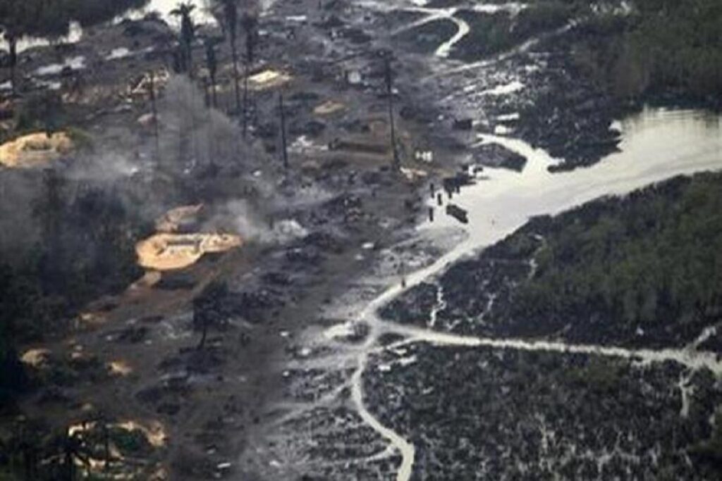 Vue aérienne delta du Niger