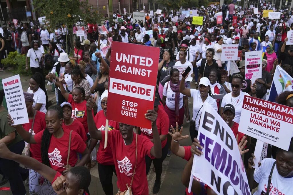 Manifestation anti-féminicide Kenya