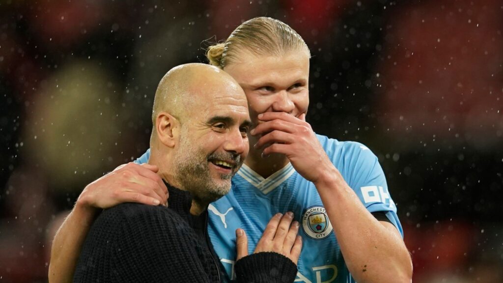 Pep Guardiola Erling Haaland