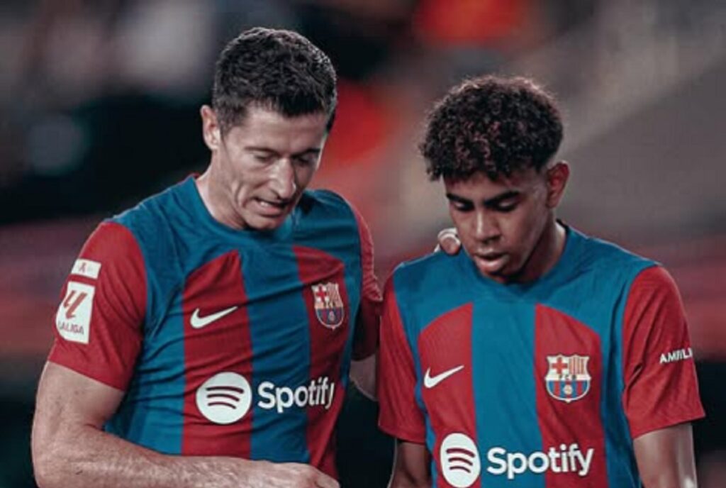 Lewandowski Quand j'ai rencontré Lamine Yamal la première fois à un entraînement, je lui ai dit que …