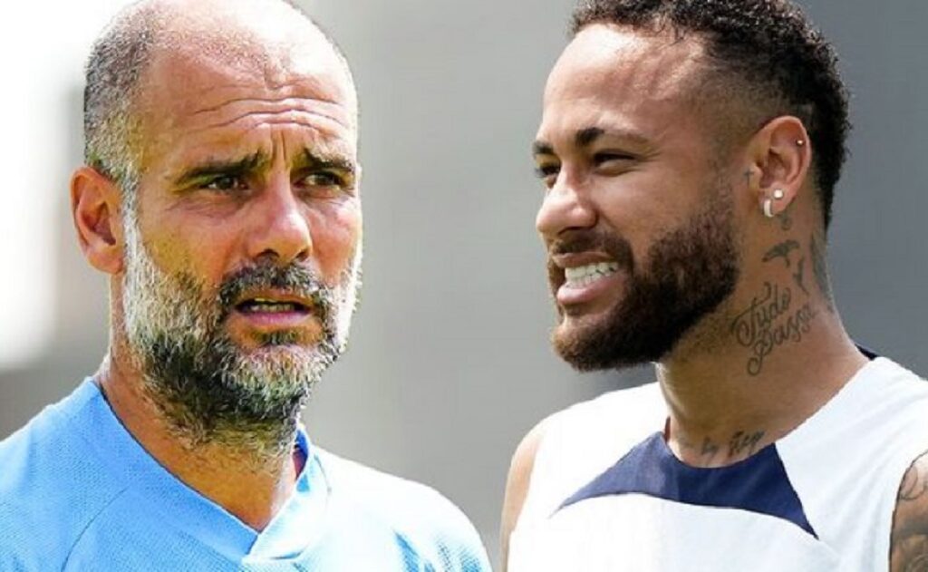 Neymar Jr Pep Guardiola