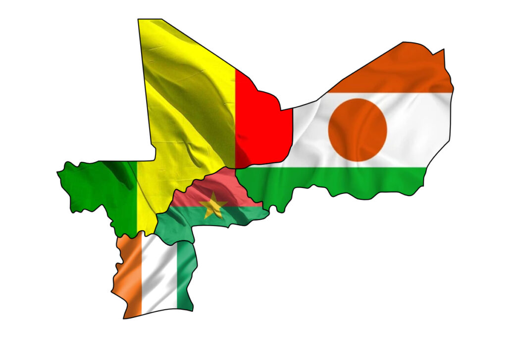 PIB ; la Côte d'Ivoire, le Mali, le Burkina Faso et le Niger