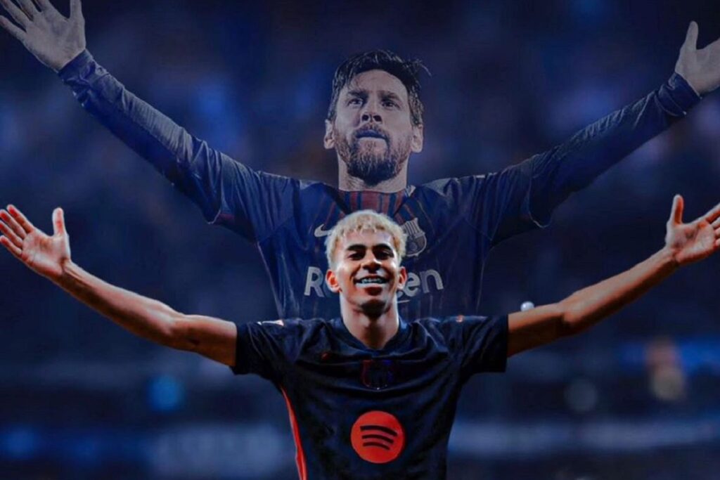 Lionel Messi Lamine Yamal