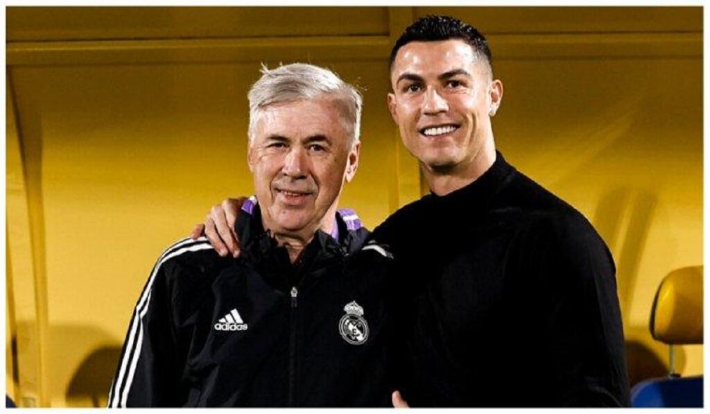 Carlo Ancelotti Je suis très heureux pour Cristiano Ronaldo. Même à son âge...